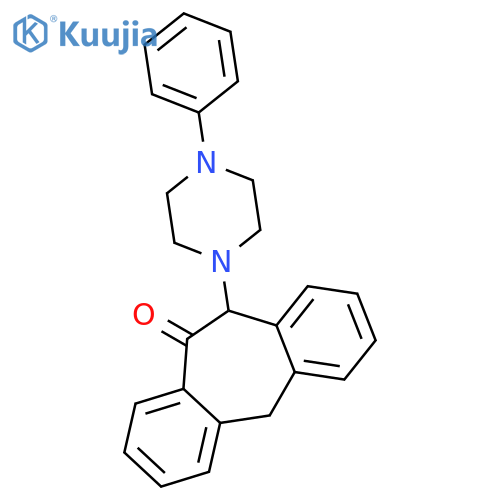 10H-Dibenzo[a,d]cyclohepten-10-one,5,11-dihydro-11-(4-phenyl-1-piperazinyl)- structure