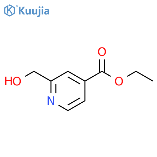 ethyl 2-(hydroxymethyl)pyridine-4-carboxylate structure