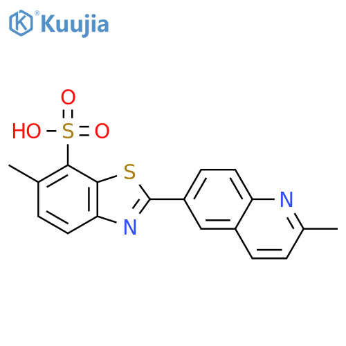 7-Benzothiazolesulfonicacid, 6-methyl-2-(2-methyl-6-quinolinyl)- structure