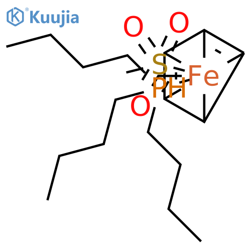 Carbon Monoxide;cyclopenta-1,3-diene;iron(6+);sulfinatomethane;tributylphosphanium structure