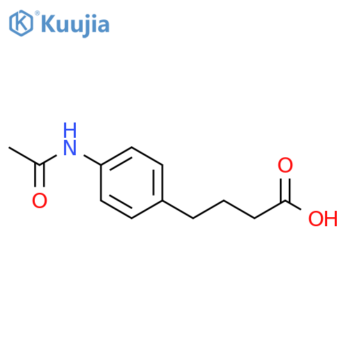 4-(4-acetamidophenyl)butanoic acid structure