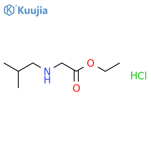 Glycine, N-(2-methylpropyl)-, ethyl ester, hydrochloride structure