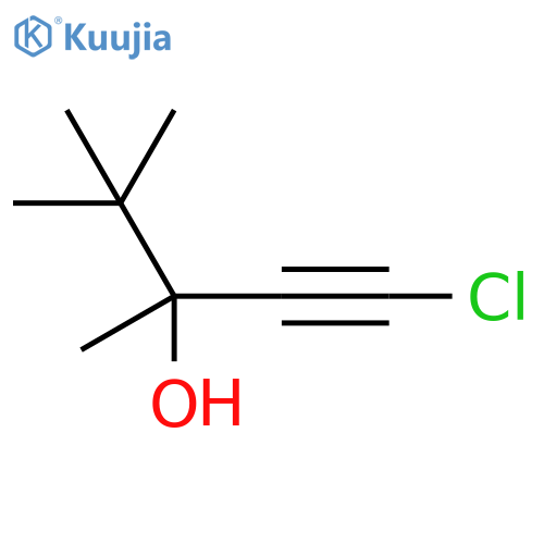 1-Pentyn-3-ol, 1-chloro-3,4,4-trimethyl- structure