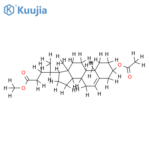 (4R)-Methyl 4-((3S,10R,13R,17R)-3-acetoxy-10,13-dimethyl-2,3,4,7,8,9,10,11,12,13,14,15,16,17-tetradecahydro-1H-cyclopentaaphenanthren-17-yl)pentanoate structure