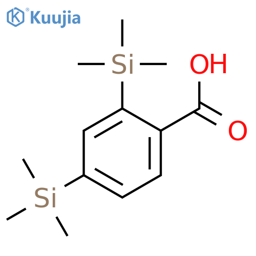 Benzoic acid, 2,4-bis(trimethylsilyl)- structure