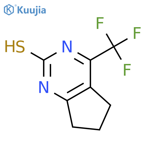 4-(Trifluoromethyl)-6,7-dihydro-5H-cyclopenta[d]pyrimidine-2-thiol structure