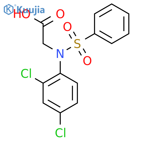 N-(2,4-Dichlorophenyl)-N-(phenylsulfonyl)glycine structure