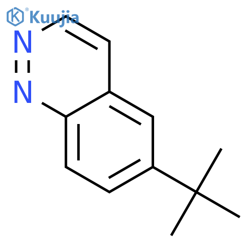 Cinnoline, 6-(1,1-dimethylethyl)- structure