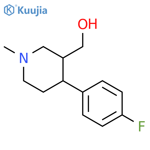 3-Piperidinemethanol,4-(4-fluorophenyl)-1-methyl- structure