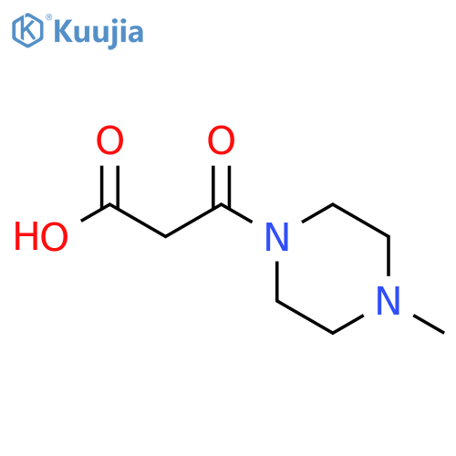 3-(4-methylpiperazin-1-yl)-3-oxopropanoic acid structure