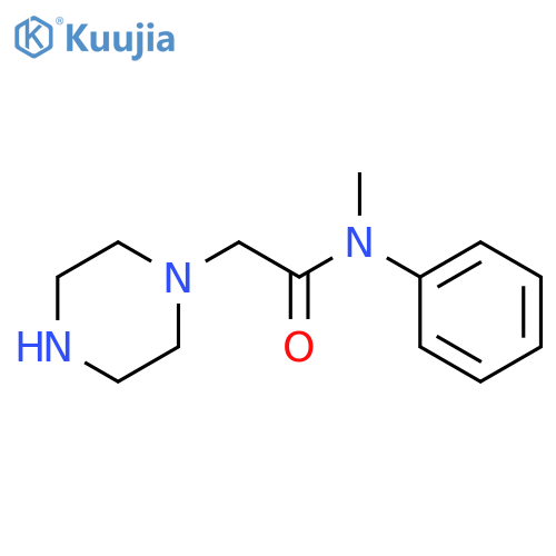 N-(2-Piperazino-acetyl)-N-methylaniline structure