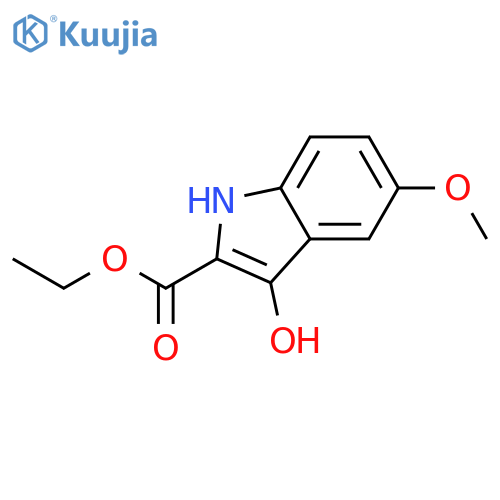 Ethyl 3-hydroxy-5-methoxy-1H-indole-2-carboxylate structure
