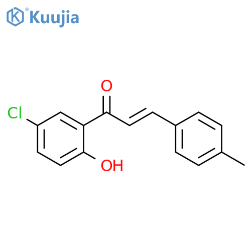 (2E)-1-(5-chloro-2-hydroxyphenyl)-3-(4-methylphenyl)prop-2-en-1-one structure