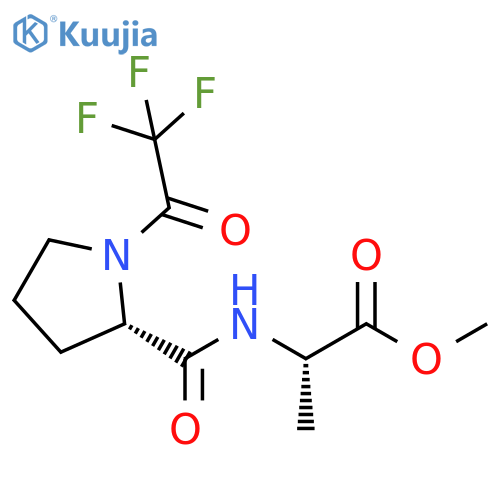 L-Alanine, N-[1-(trifluoroacetyl)-L-prolyl]-, methyl ester structure