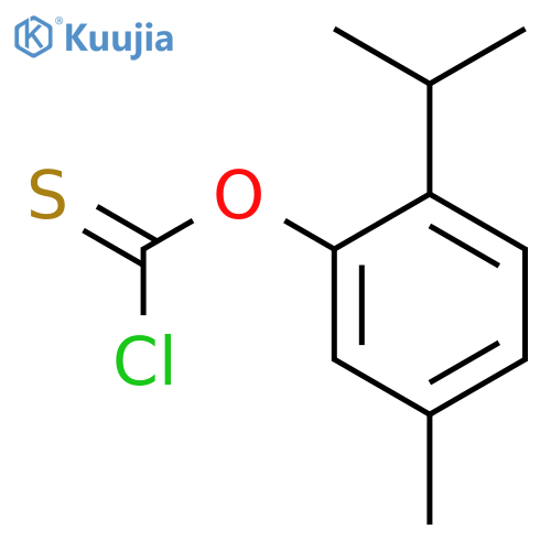 Carbonochloridothioic acid, O-[5-methyl-2-(1-methylethyl)phenyl] ester structure