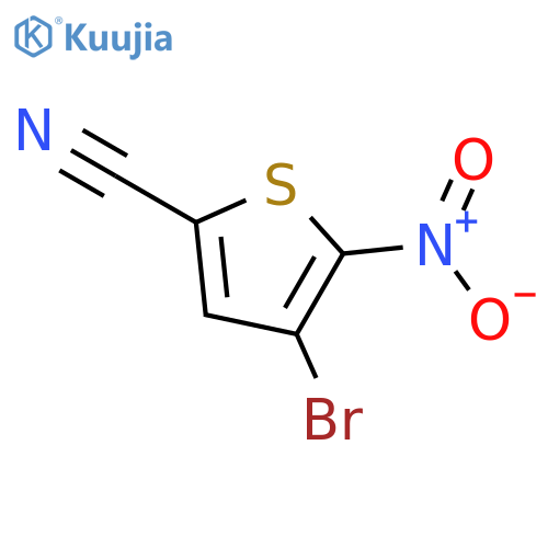 4-bromo-5-nitrothiophene-2-carbonitrile structure