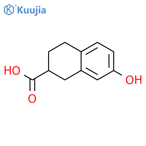 7-Hydroxy-1,2,3,4-tetrahydronaphthalene-2-carboxylic acid structure