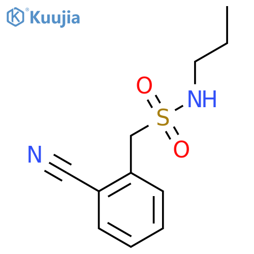 1-(2-cyanophenyl)-N-propylmethanesulfonamide structure