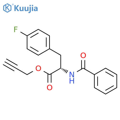 L-Phenylalanine, N-benzoyl-4-fluoro-, 2-propynyl ester structure