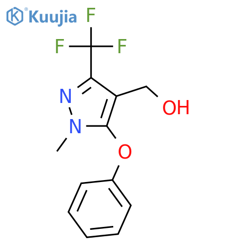 1-Methyl-5-phenoxy-3-(trifluoromethyl)-1H-pyrazol-4-ylmethanol structure