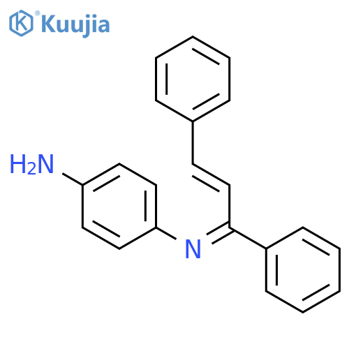 1,4-Benzenediamine, N-(1,3-diphenyl-2-propenylidene)- structure