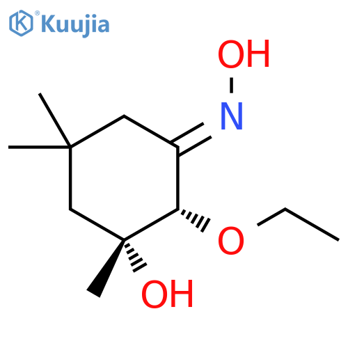 Cyclohexanone,2-ethoxy-3-hydroxy-3,5,5-trimethyl-, oxime, (1E,2R,3R)-rel- structure
