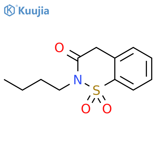 2H-1,2-Benzothiazin-3(4H)-one,2-butyl-, 1,1-dioxide structure