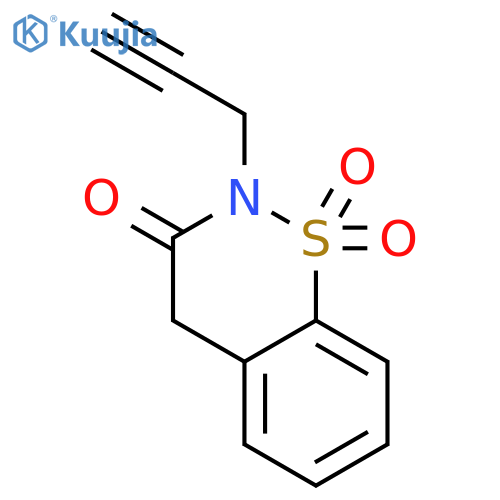 2H-1,2-Benzothiazin-3(4H)-one,2-(2-propyn-1-yl)-, 1,1-dioxide structure