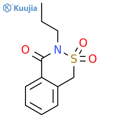 1H-2,3-Benzothiazin-4(3H)-one,3-propyl-, 2,2-dioxide structure