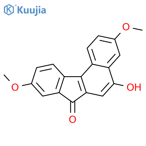 7H-Benzo[c]fluoren-7-one, 5-hydroxy-3,9-dimethoxy- structure