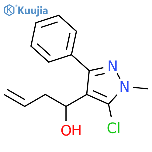 1-(5-CHLORO-1-METHYL-3-PHENYL-1H-PYRAZOL-4-YL)-3-BUTEN-1-OL structure