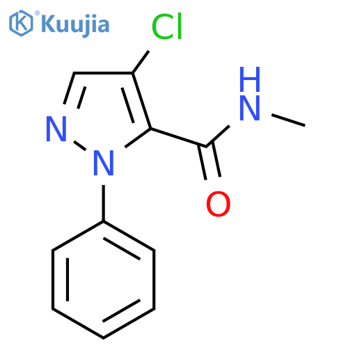 4-chloro-N-methyl-1-phenyl-1H-pyrazole-5-carboxamide structure