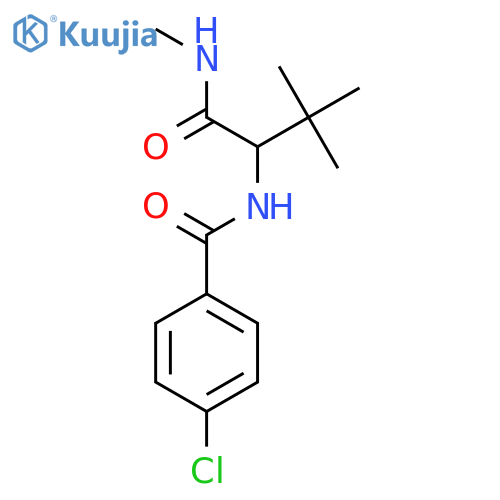 2-[(4-Chlorophenyl)formamido]-N,3,3-trimethylbutanamide structure