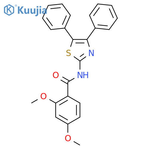N-(4,5-diphenyl-1,3-thiazol-2-yl)-2,4-dimethoxybenzamide structure