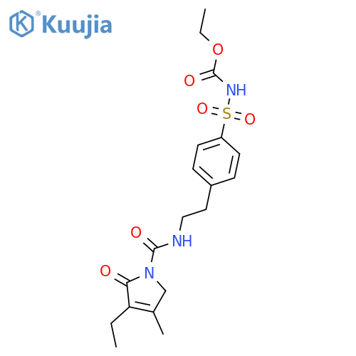 4-2-(3-Ethyl-2,5-dihydro-4-methyl-2-oxo-1H-pyrrol-1-yl)carbonylaminoethylphenylsulfonylcarbamic Acid Ethyl Ester structure