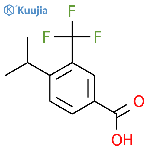 4-Isopropyl-3-(trifluoromethyl)benzoic acid structure
