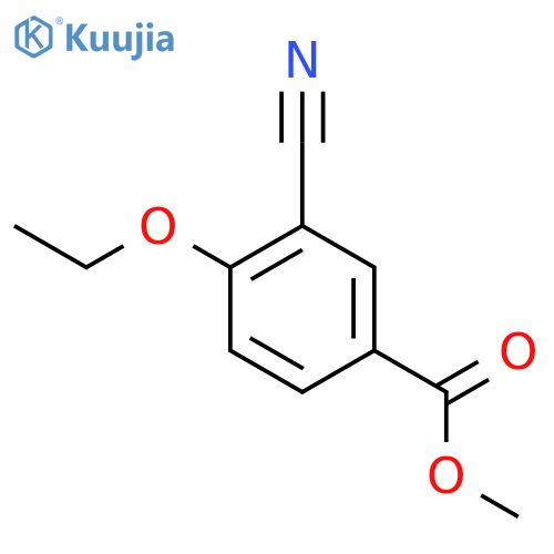 Benzoic acid,3-cyano-4-ethoxy-, methyl ester structure