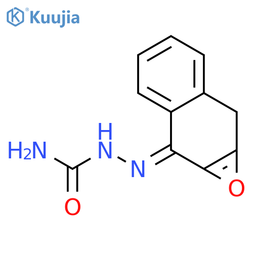 (2E)-2-(naphtho[2,3-b]oxiren-2(7H)-ylidene)hydrazinecarboxamide structure
