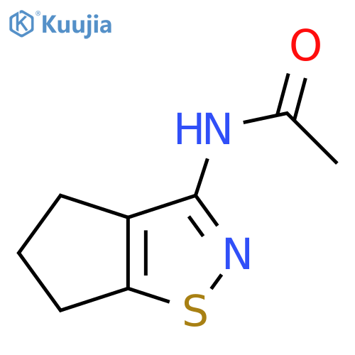 Acetamide, N-(5,6-dihydro-4H-cyclopent[d]isothiazol-3-yl)- structure
