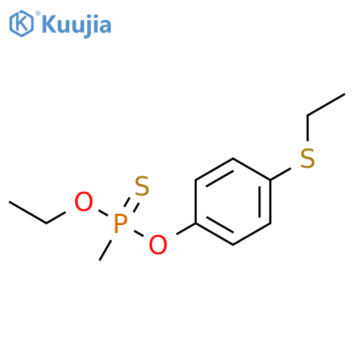 Phosphonothioic acid,methyl-, O-ethyl O-[4-(ethylthio)phenyl] ester (9CI) structure