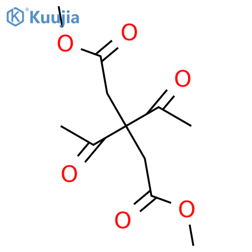 Dimethyl 3,3-diacetylpentanedioate structure
