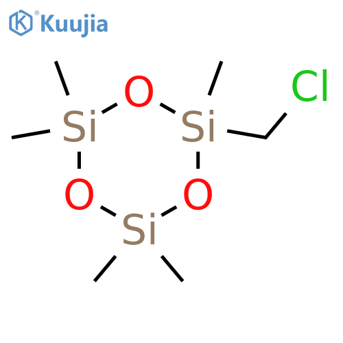 Cyclotrisiloxane, (chloromethyl)pentamethyl- structure