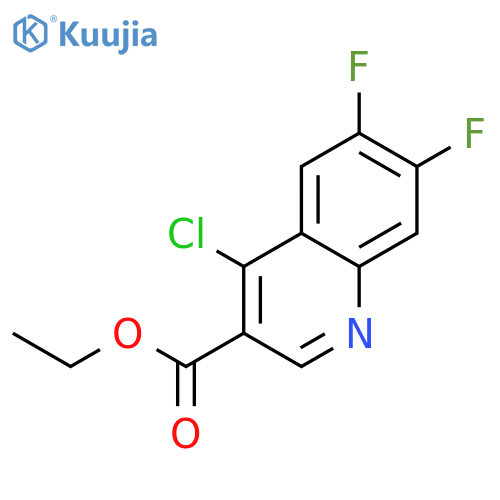ethyl 4-chloro-6,7-difluoro-quinoline-3-carboxylate structure