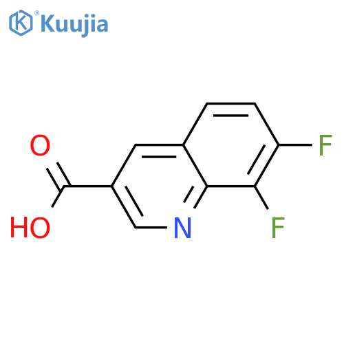 7,8-Difluoroquinoline-3-carboxylic acid structure