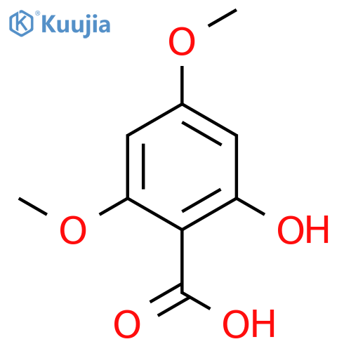 2-Hydroxy-4,6-dimethoxybenzoic acid structure