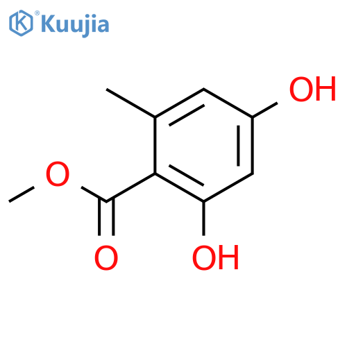 Methyl 2,4-dihydroxy-6-methylbenzoate structure
