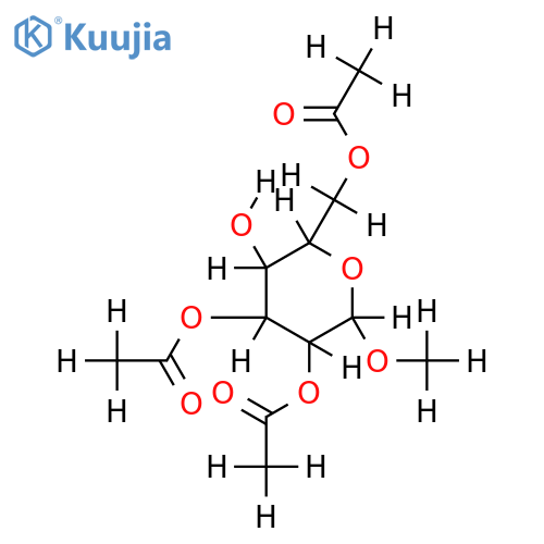 2,3,6-Tri-Ac-Methyl beta-D-glucopyranoside structure