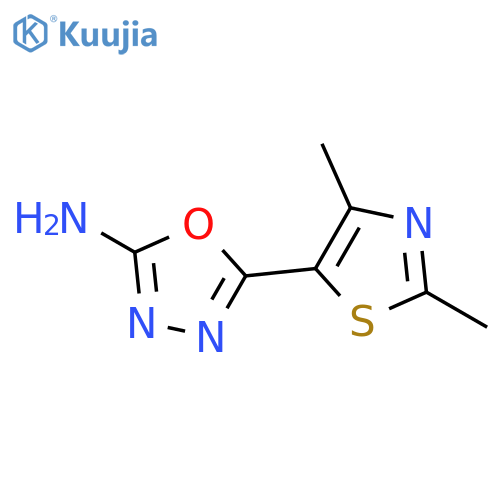 5-(2,4-dimethyl-1,3-thiazol-5-yl)-1,3,4-oxadiazol-2-amine structure