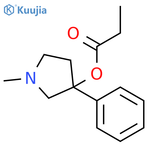 3-Pyrrolidinol,1-methyl-3-phenyl-, 3-propanoate structure