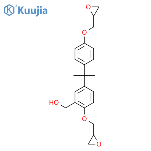 Benzenemethanol,5-[1-methyl-1-[4-(2-oxiranylmethoxy)phenyl]ethyl]-2-(2-oxiranylmethoxy)- structure